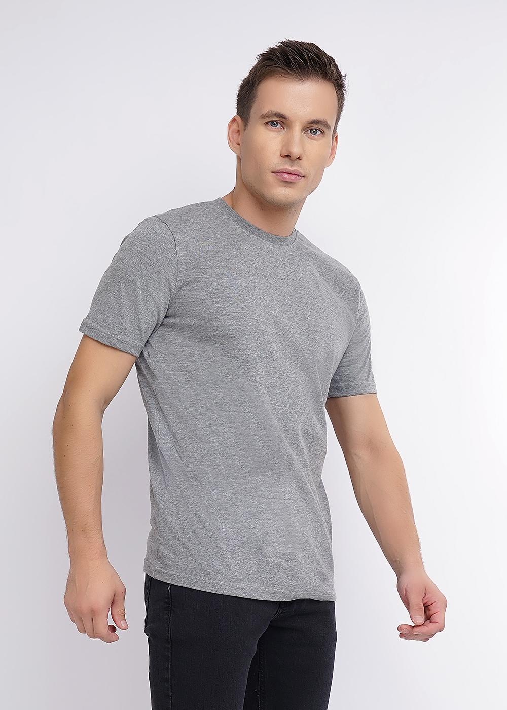 Футболка меланж серый