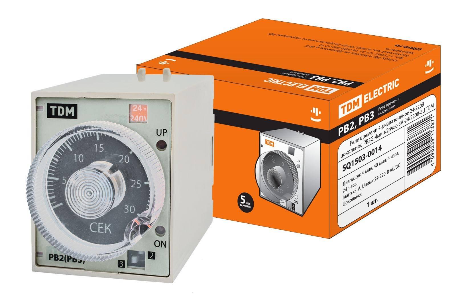 Реле времени РВ, разъем Р8Ц