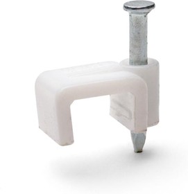 Скоба для провода пласт с гвоздем